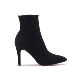 NEW CONDITION MIA SOCK HEELED BOOTIES
